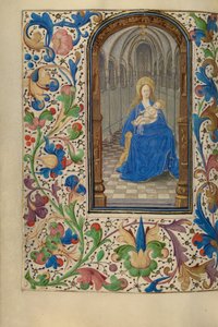 The Virgin and Child Enthroned within a Church by Unbekannt Unbekannt
